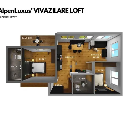 Alpenluxus Presents Vivazilare Loft - Balcony Und Car Park Apartment Fuegen