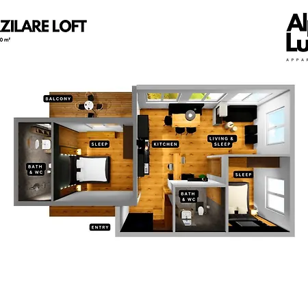 Apartman Vivazilare Loft With Balcony Und Car Park - An Alpenluxus Appartement, Zillertal